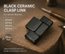 Single black ceramic clasp - single,