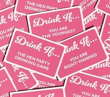 Drink If Hen Party Games Night Card Drinking Game Adult Hen Party Accessories