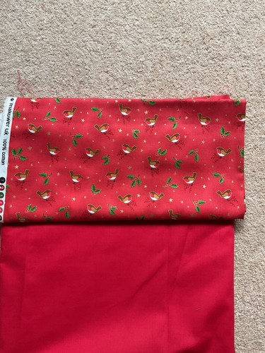 Christmas fabric robin - christmas,