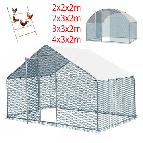 Walk chicken run galvanized - walk, in