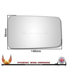 For TVR Wedge 1980-1991 Convex Wing Door Mirror Glass Right Hand Drivers Side