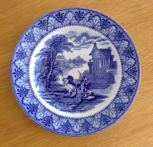 Cauldon blue white - cauldon, plate