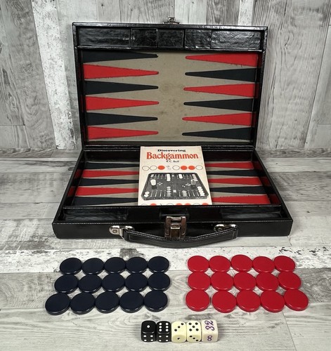 Backgammon set vintage travel - backgammon,