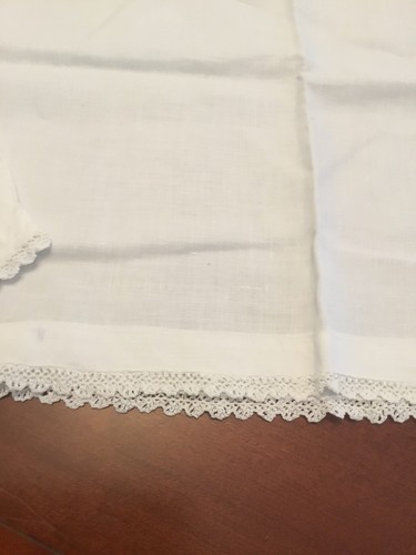 Antique pair irish linen - antique, of