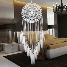 Dream Catcher Large Handmade Knitted Indian Dreamcatcher Home Bedroom Hanging UK
