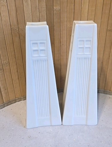 Belleek candlestick duo - belleek, ..candlestick