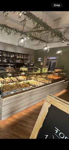 Cafe food counter - food,