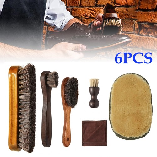Horsehair shoe brush - horsehair, set
