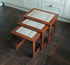 Vintage Tiled Nest of Tables