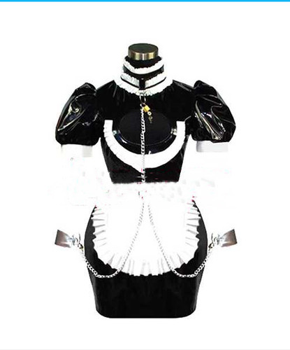 Sexy sissy maid pvc dress - maid,