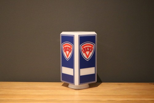 Fina mini petrol pump globe - petrol,