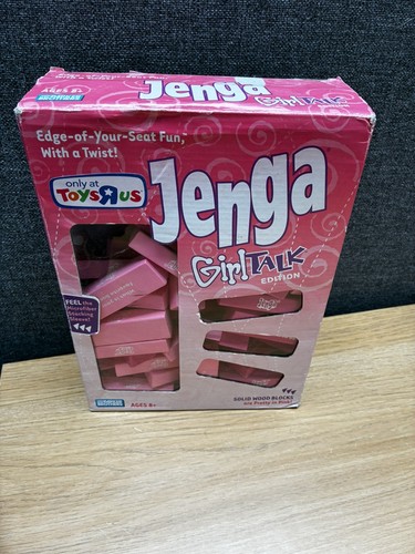 Jenga girl talk - ‘girl, pink
