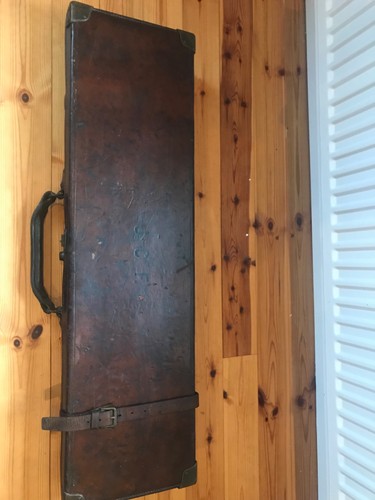 Leather and oak vintage - and,