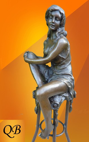 Art deco bronze figurines - deco,