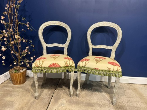 Vintage balloon backed chairs - balloon,