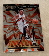 2021-22 Panini Select Turbocharged Scottie Barnes Signed Auto RC #4 Raptors COA