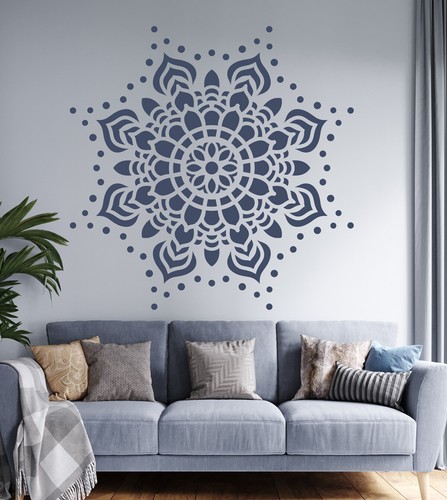 Mandala wall stencil large - wall,