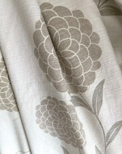 Laura Ashley Erin Curtains Natural Beige Cream Hydrangea Floral Lined W53 L50"