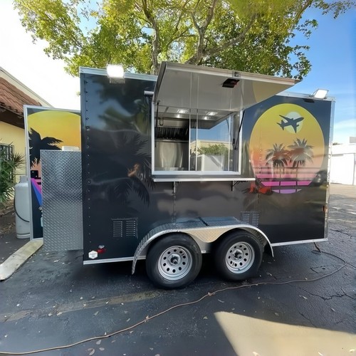 Ice cream food trailer - ice,