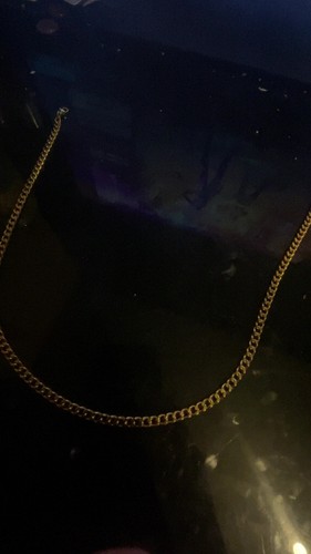 Gold chain necklace - gold,