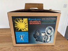 VINTAGE CINE PROJECTOR Sankyo Dualux 2000H BOXED NEW BULB WORKING