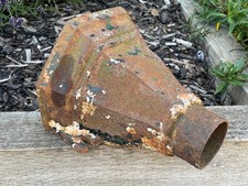 Antique Vintage Gutter Cast Iron Rain Water Hopper Garden Planter Flower Display