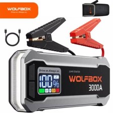 WOLFBOX Car Jump Starter 3000A Booster Jumper Power Bank Battery Charge Portable