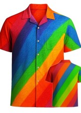 LGBT Pride Hawaiian Shirt Rainbow Polygonal Party Inside Hawaii Aloha Shirt