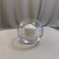 VINTAGE CLEAR GLASS FISH BOWL