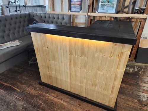 Home bar left - bar, return