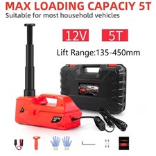 5 Ton Hydraulic Trolley Floor Jack 12V Electric Car Jack Kit Tyre Socket Wrench