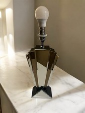 Beautiful Art Deco Style Vintage Lamp | Mirror Finish | Fully Working