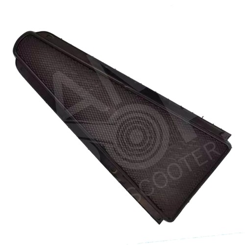 Black rubber center floor mat - black,