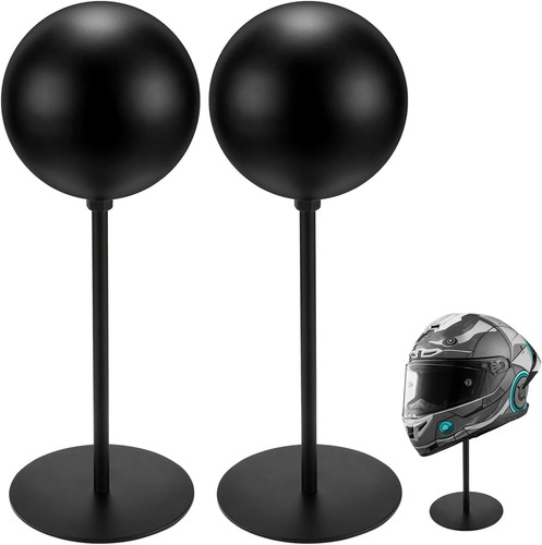 Metal helmet stand display - helmet,