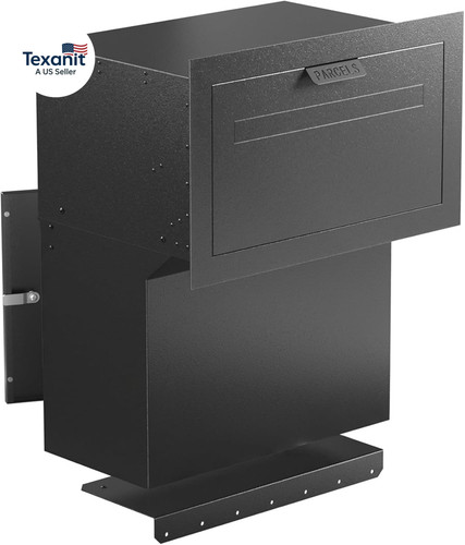 Large fence parcel drop box - large, in-fence