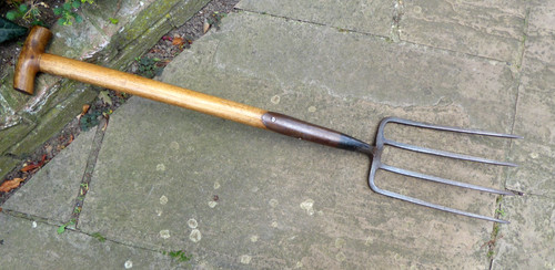 Vintage garden fork digging - vintage,