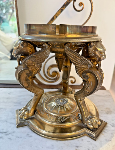 Antique heavy brass bronze - bronze, oil