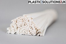 ABS Plastic welding rods (10mm) white , pack of 10 pcs /flat  shape/