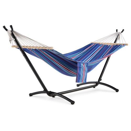 Hammock with stand - with, blue