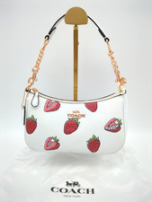 COACH CAL62 Teri Shoulder Bag Handbag With Strawberry Print Outlet Products