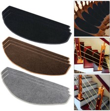 15PCS Stair Tread Carpet Mats Step Staircase Non Slip Mat Protection Cover Pads
