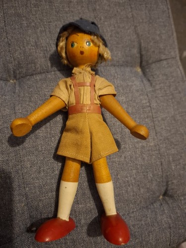 Antique wooden doll - antique, doll.