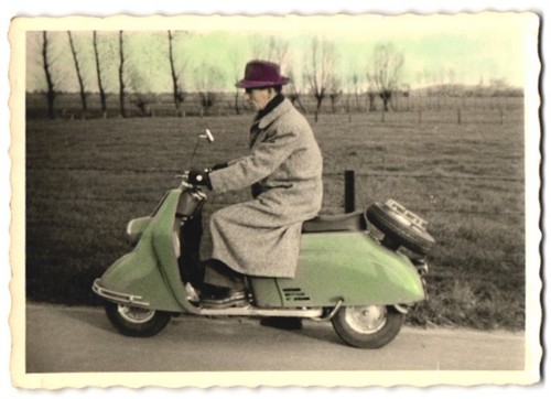 Photograph motorcycle heinkel - photograph,