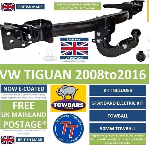 Flange towbar for - , vw