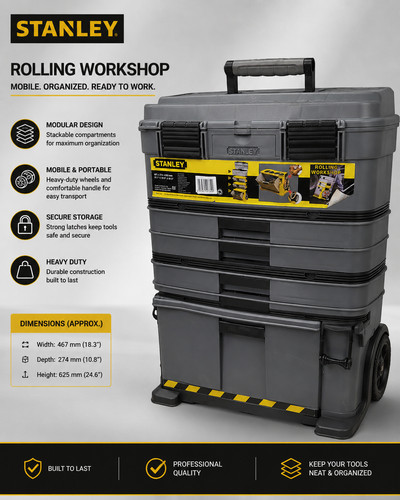 Stanley rolling workshop tool - stanley,