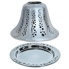 Metallic Midnight Ceramic Candle Jar Shade Tray Decorative Accessories Gift Set