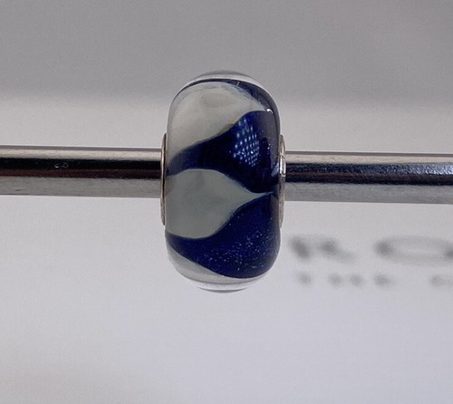 Trollbeads unique blue cream - trollbeads,