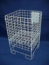 White Square Dump Bin Wire