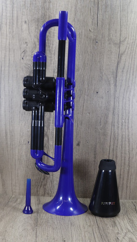 Trumpet blue plastic - trumpet,