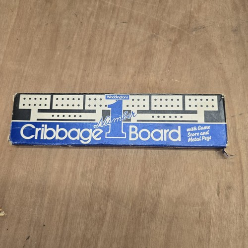 Vintage cribbage board - vintage, 6